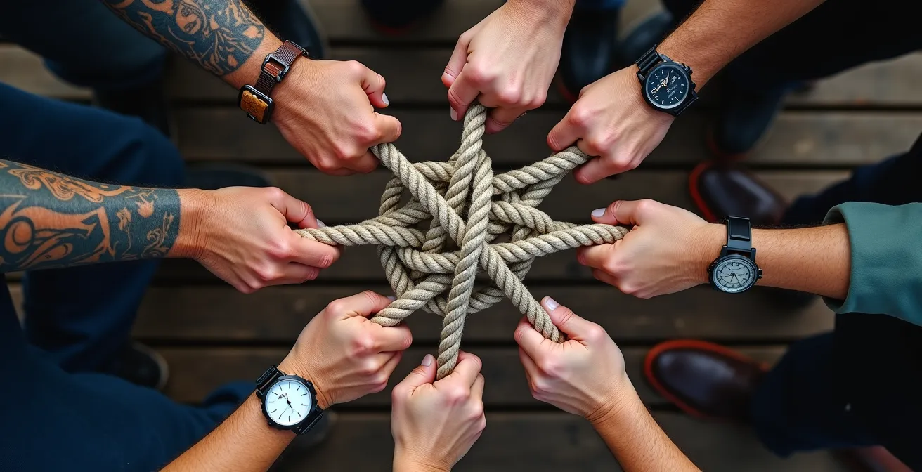 Candidats à un poste d'équipage en situation de test lors d'une navigation d'évaluation